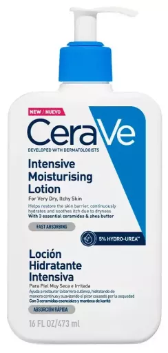 Cerave Lotion hydratante intensive pour peaux s&egrave;ches &agrave; tr&egrave;s s&egrave;ches 473 ml