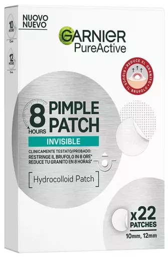 Garnier Patchs anti-acn&eacute; invisibles Pure Active, 22 unit&eacute;s