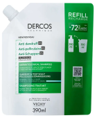 Dercos Ecorefill Solution antipelliculaire pour peaux grasses 390 ml Dercos Ecorefill Solution antipelliculaire pour peaux grasses 390 ml