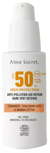 Alma Secret Cr&egrave;me visage haute protection SPF 50 #Gold 50 ml